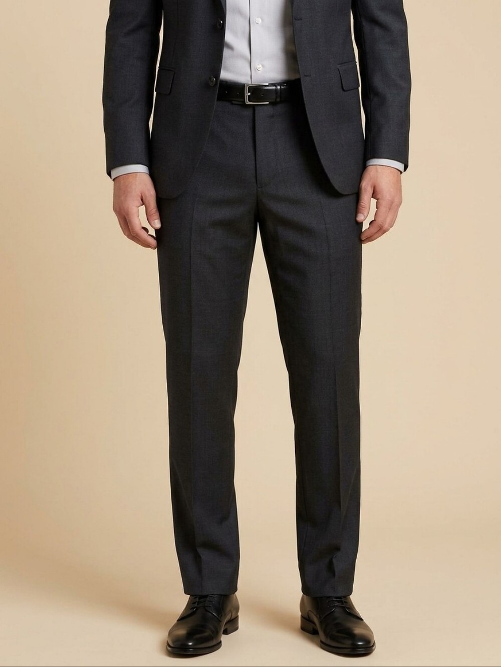 Perry Ellis Portfolio Mens Dress Pants Slacks Black Trousers 44x32